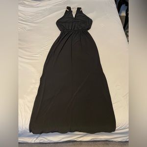 LAST CHANCE! Bisou Bisou Black Keyhole Dress with Gold Choker, size 4